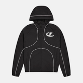 Trapstar Hyperdrive Piped Padded Windbreaker - Black - No Sauce The Plug