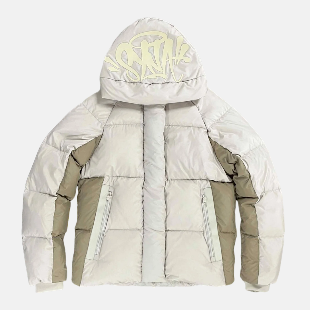 Syna Down Puffer Jacket - Cream - No Sauce The Plug