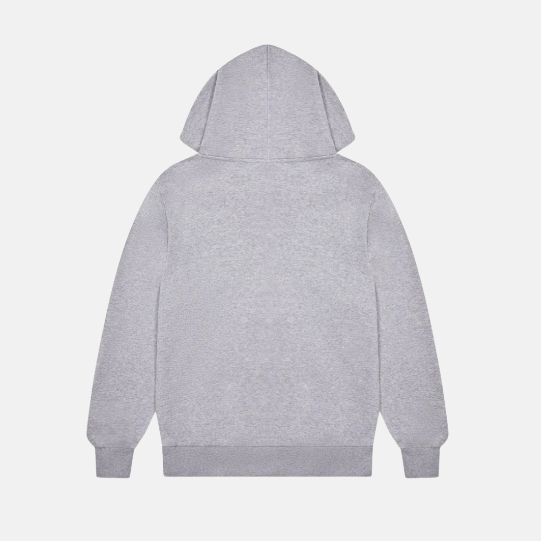 Trapstar Chenille Shooters Hoodie - Grey/Pink - No Sauce The Plug
