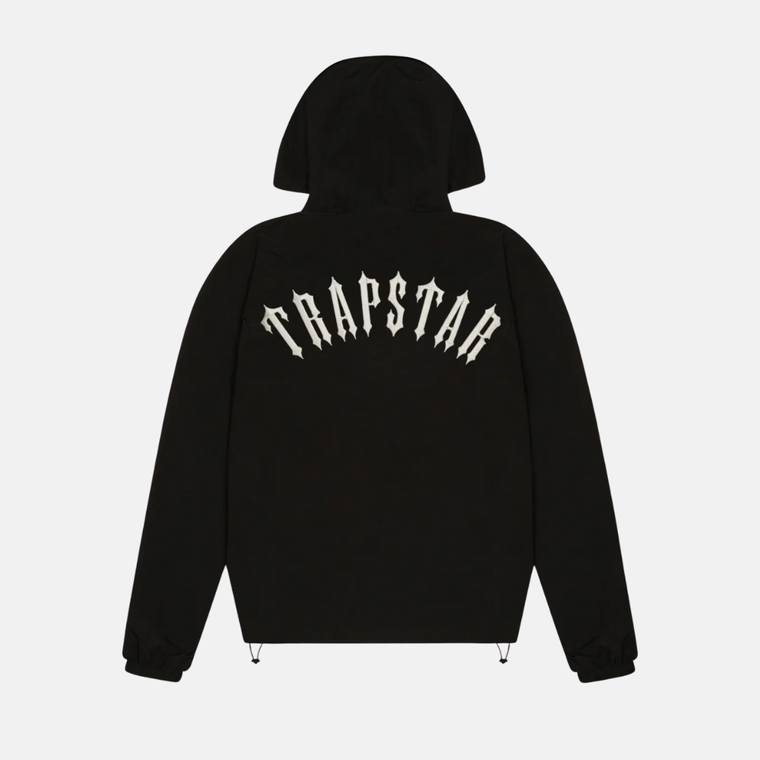 Trapstar Arched Irongate Windbreaker Black No Sauce The Plug