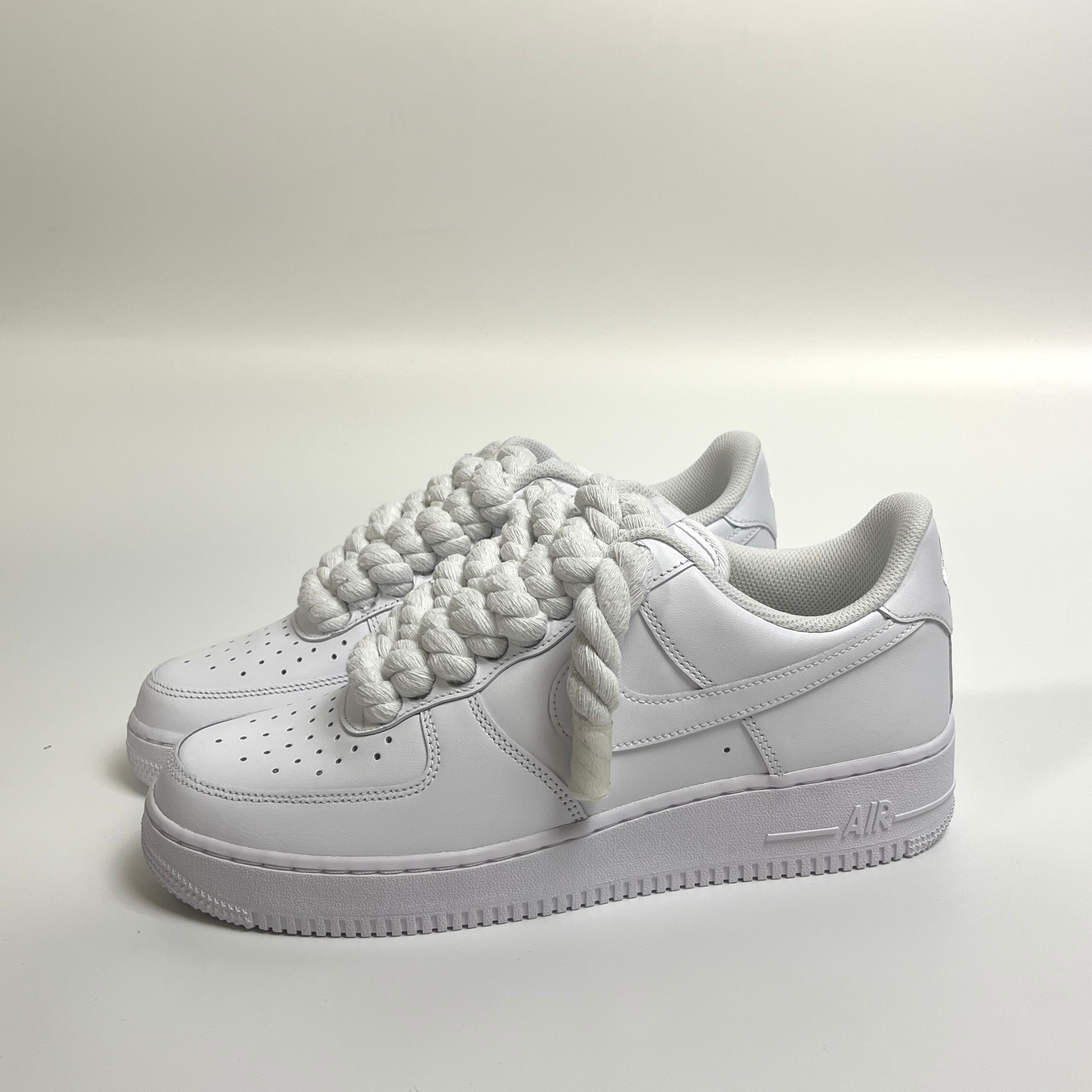 Rope Air Force 1 - Pure White - No Sauce The Plug