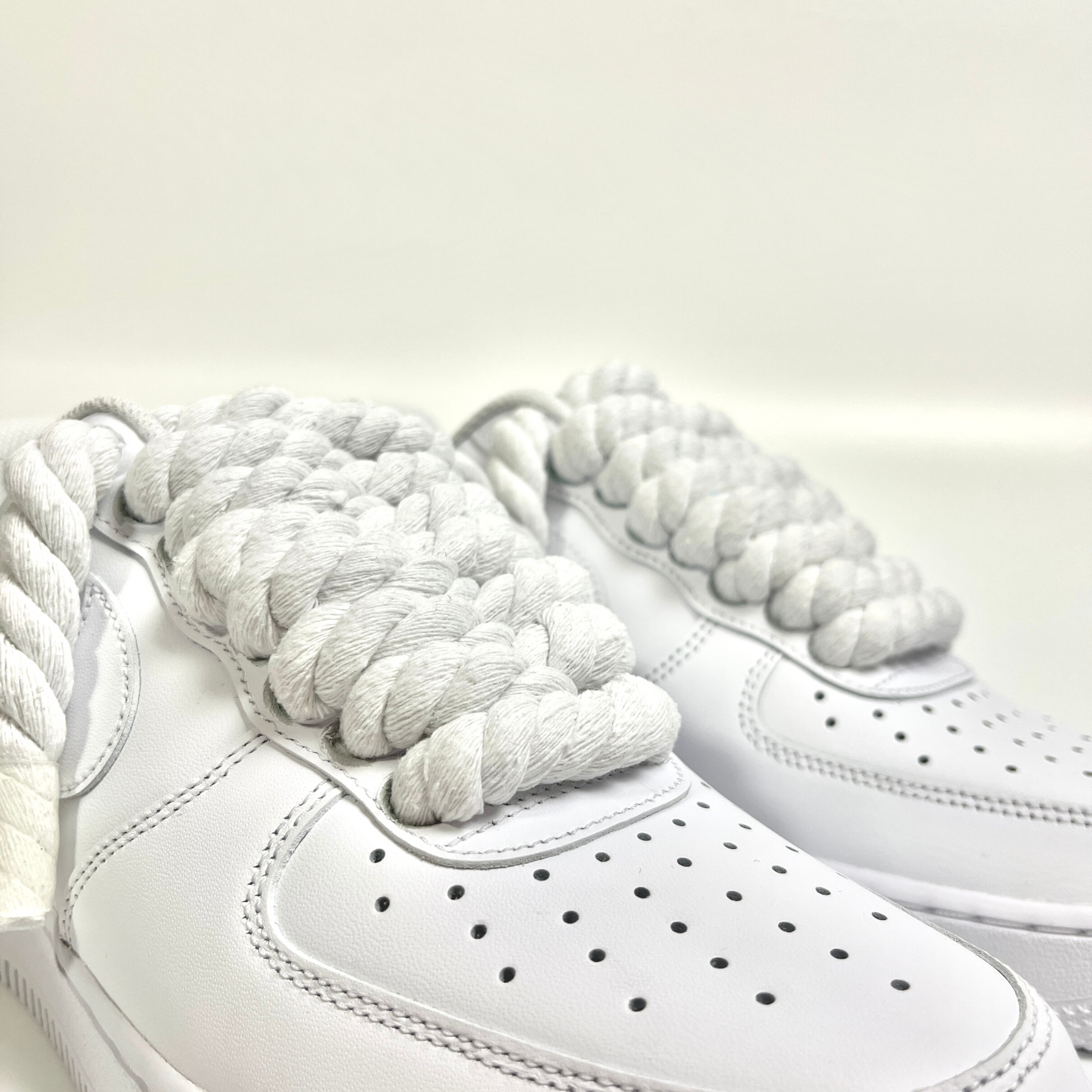 Rope Air Force 1 - Pure White - No Sauce The Plug