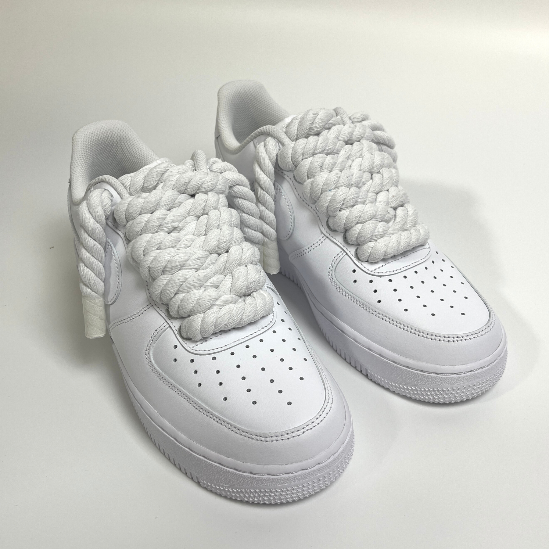 Rope Air Force 1 - Pure White - No Sauce The Plug