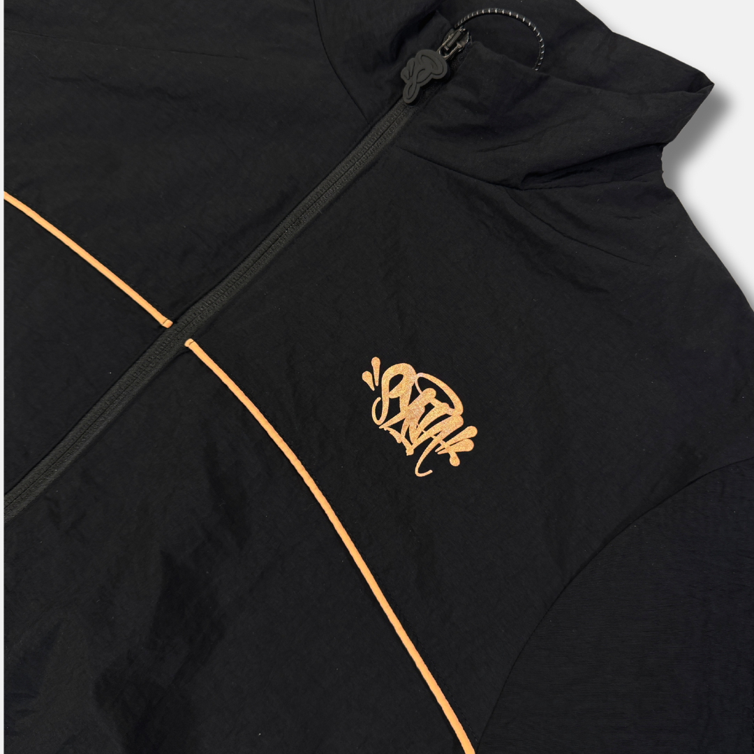 Syna x CRG Shell Tracksuit - Black & Rose Gold - No Sauce The Plug