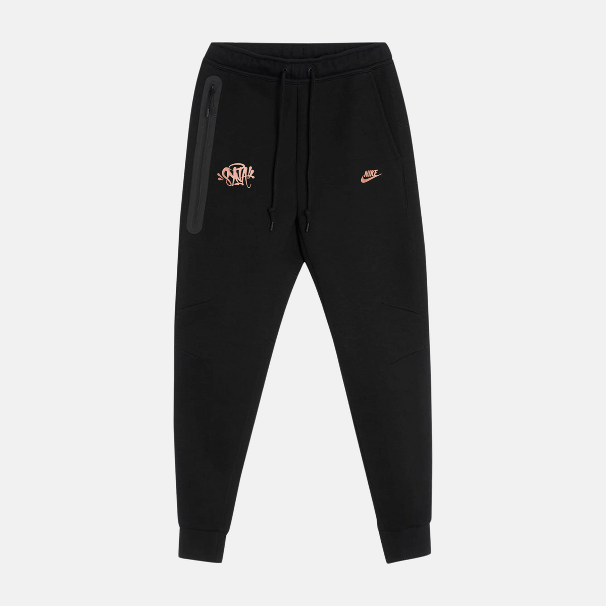 Central Cee x Nike Tech Fleece Tracksuit Joggers - Black, Anthracite, Metallic Red Bronze (Syna world) - No Sauce The Plug