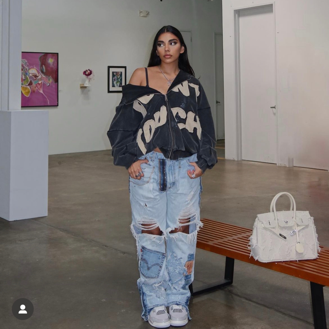 carsicko don't touch hoodie worn by women