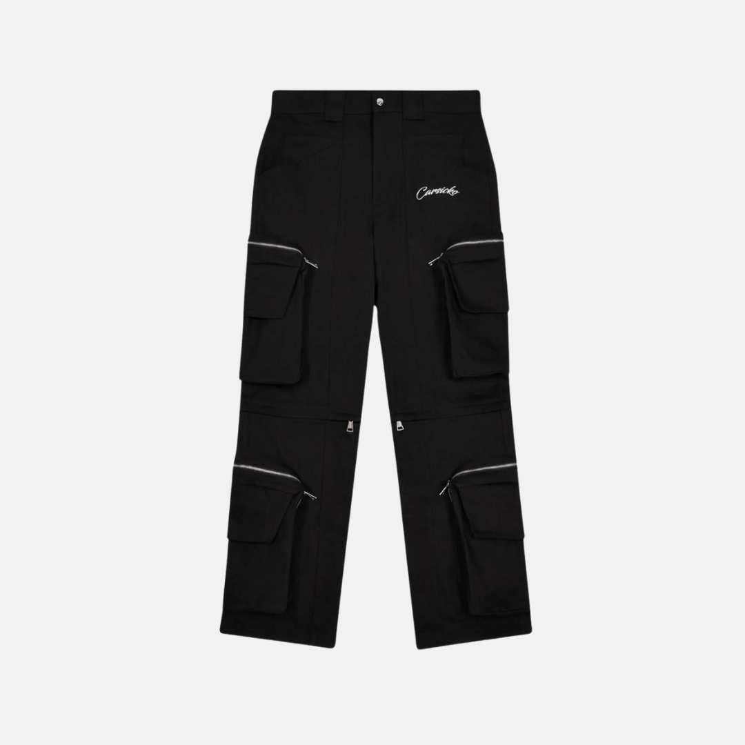 Carsicko Utility Pocket Pants/Shorts - Black - No Sauce The Plug