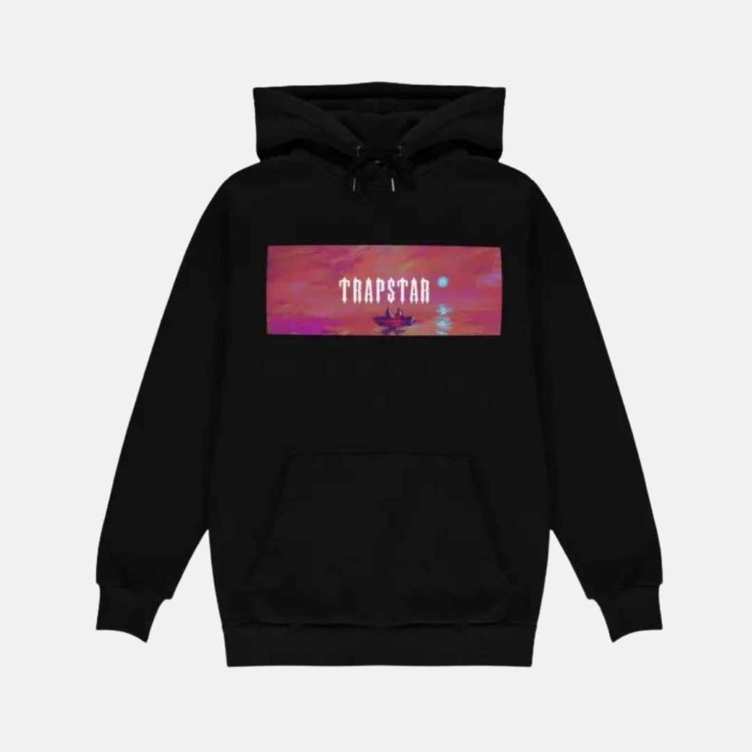 Trapstar X Dave Box Logo Hoodie Black No Sauce The Plug