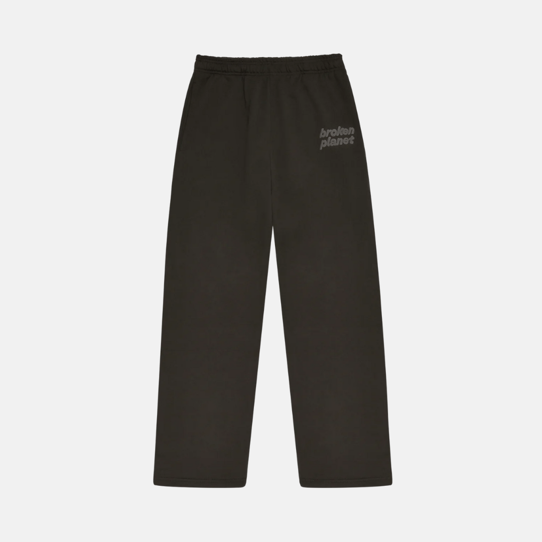Broken Planet Straight Leg Sweatpants - Soot Black | No