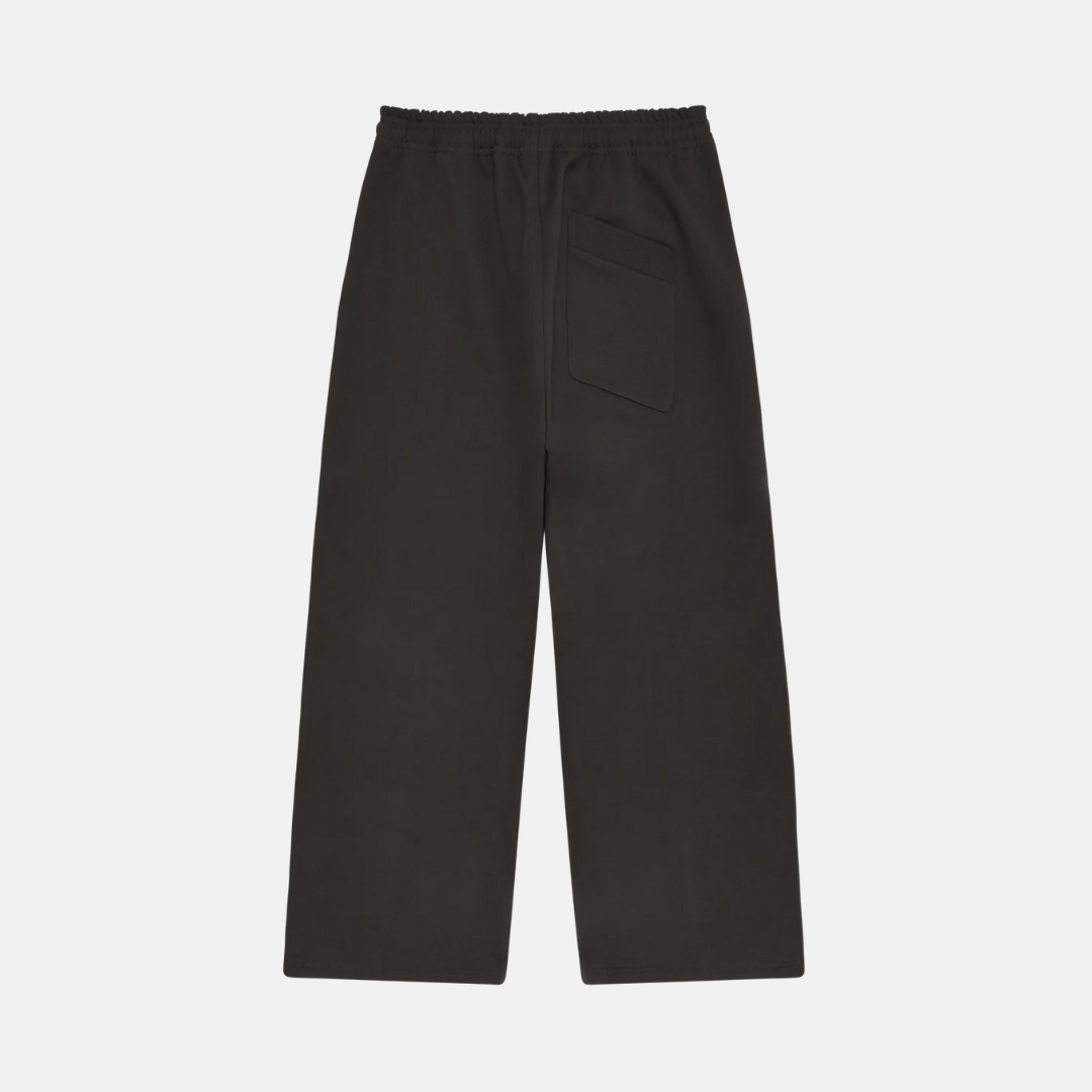 Broken Planet Wide Leg Sweatpants - Soot Black - No Sauce The Plug