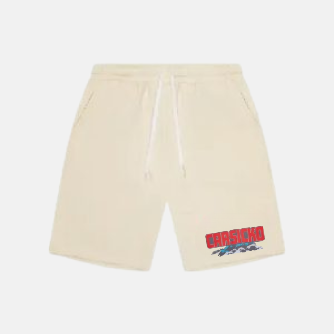 Carsicko Shorts - Cream / Orange - No Sauce The Plug