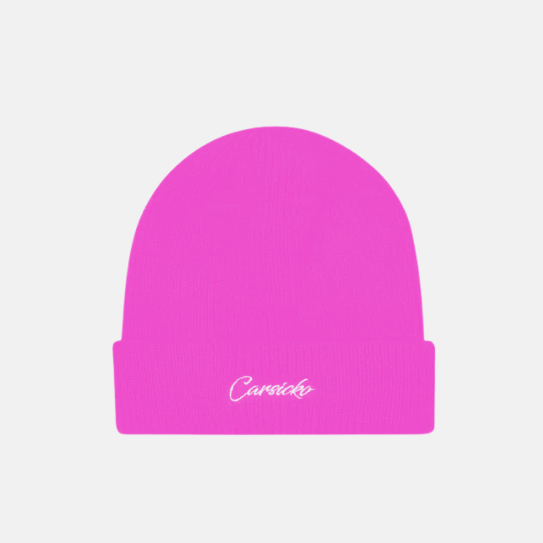 Carsicko Signature beanie - Pink - No Sauce The Plug