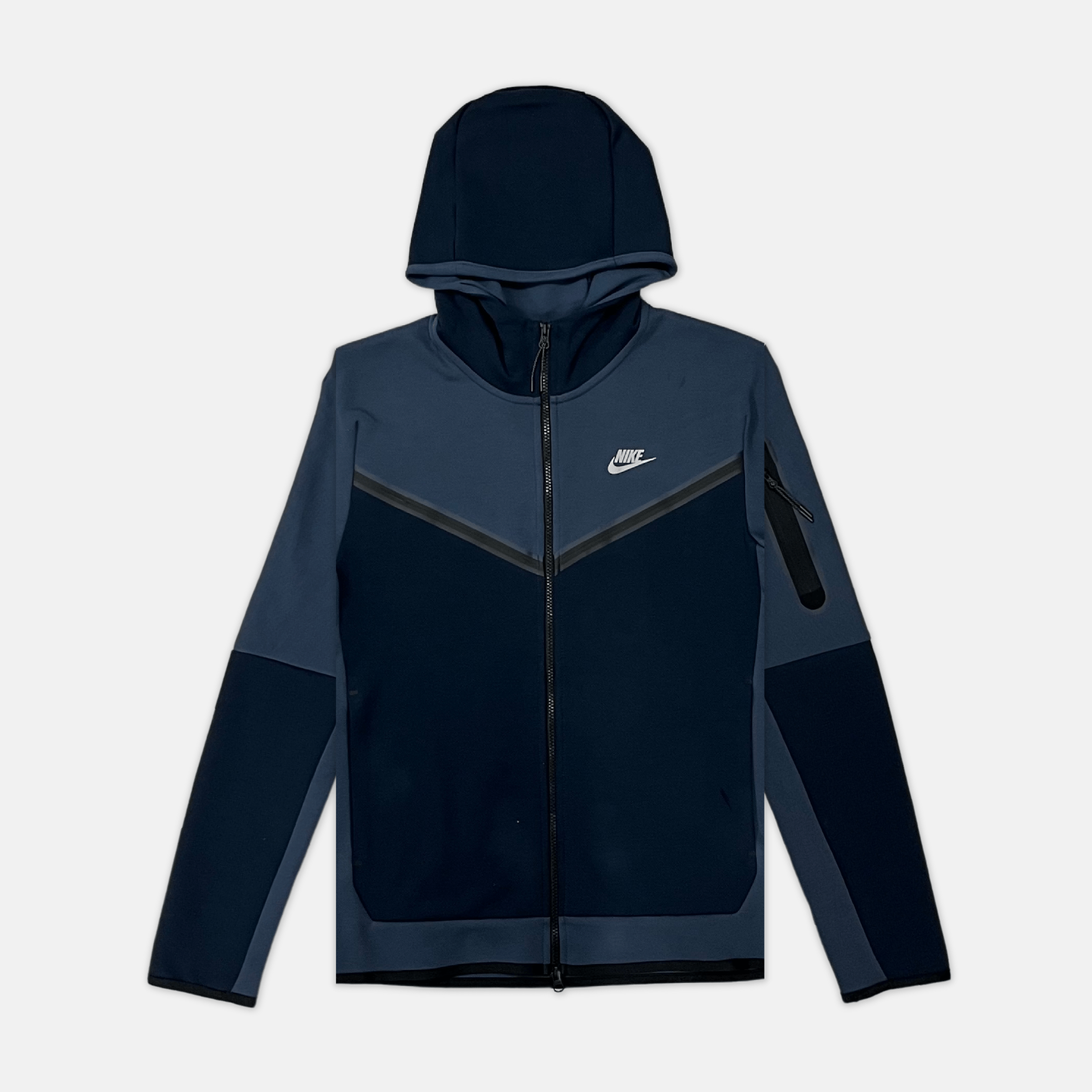 Nike Tech Fleece Hoodie Thunder Blue Obsidian 3rd Gen Old Season No Sauce The Plug