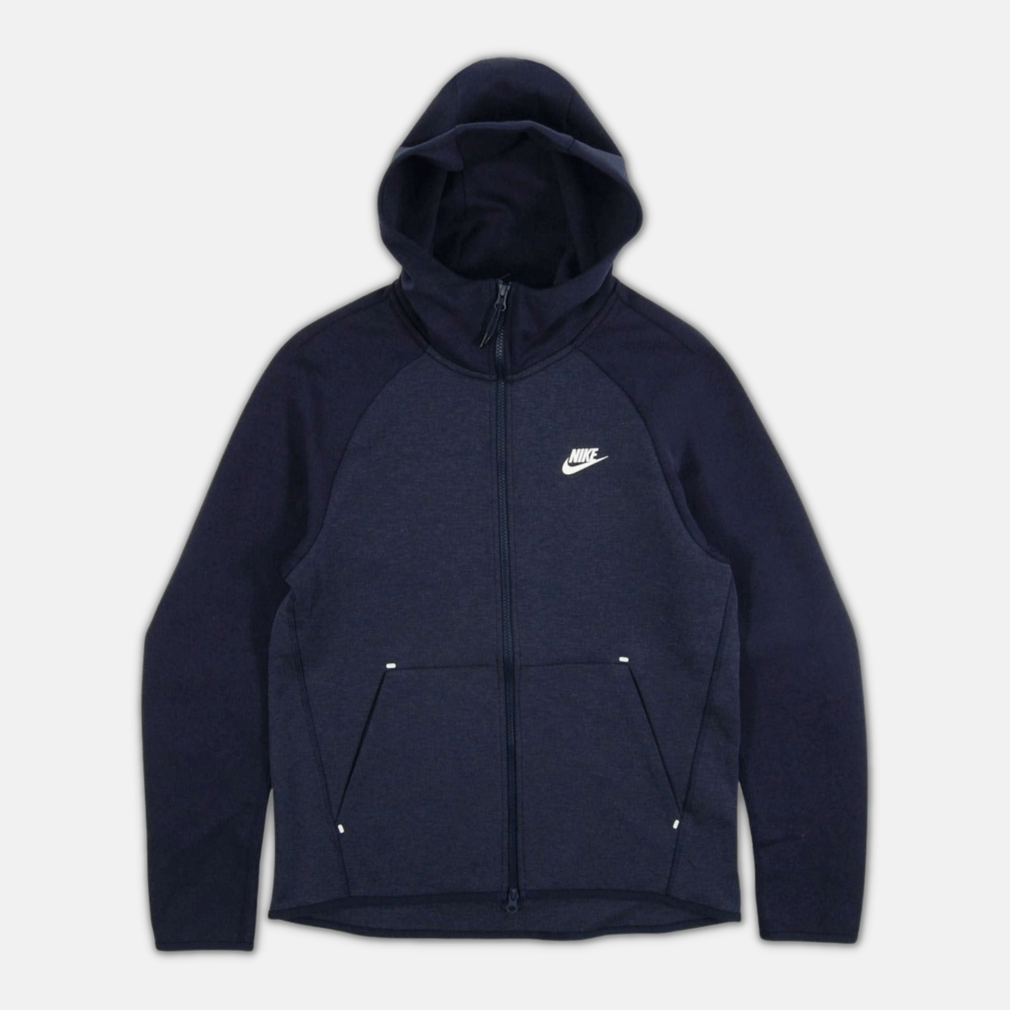Nike Tech Fleece Hoodie Two Tone Navy 2nd Gen Old Season No Sauce The Plug