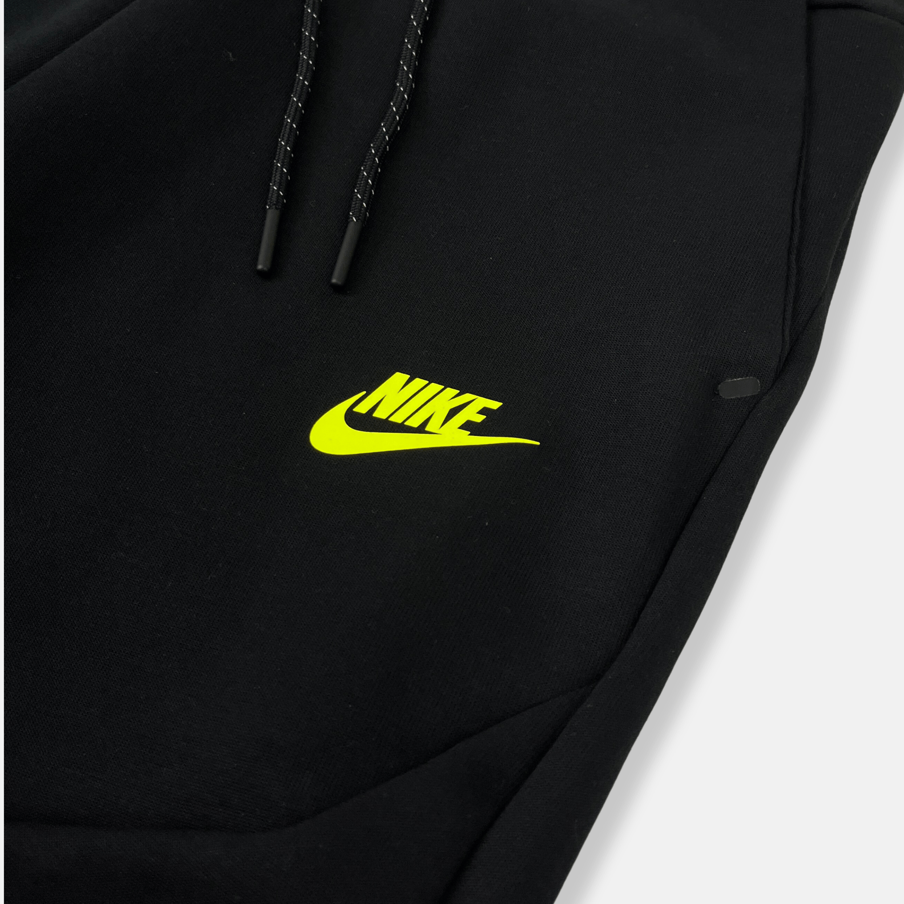 Nike Tech Fleece Joggers - Black / Volt (3rd Gen) - No Sauce The Plug