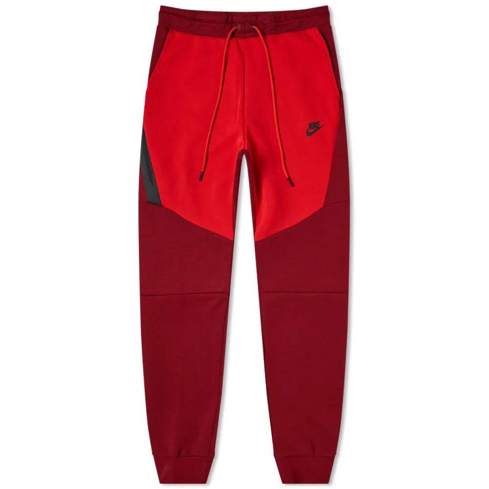 old red tech fleece