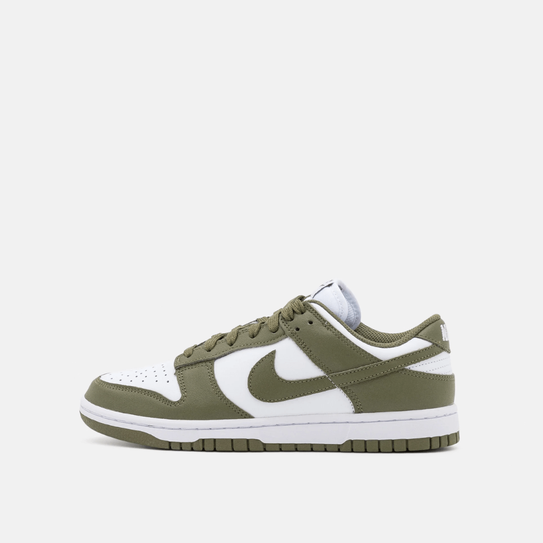 NIKE DUNK LOW - WHITE/OLIVE - No Sauce The Plug