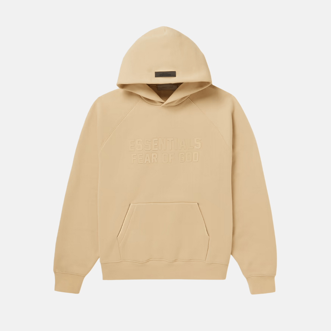 Fear Of God Essentials Basics Hoodie - Sand - No Sauce The Plug