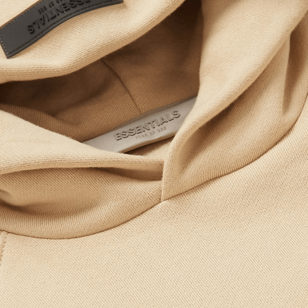 Fear Of God Essentials Basics Hoodie - Sand - No Sauce The Plug