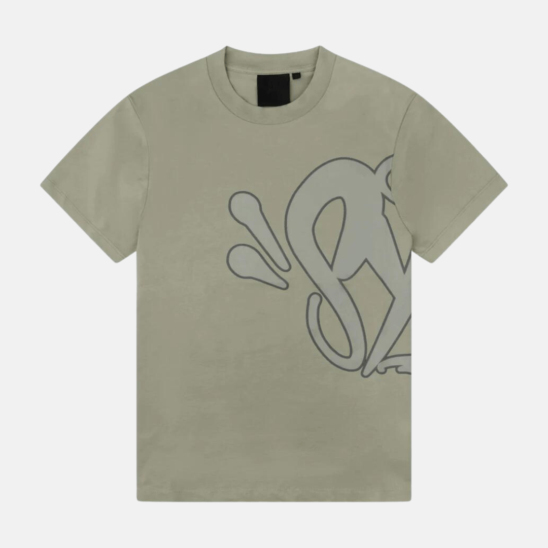 Syna T-shirt & Shorts Logo Set - Sage - No Sauce The Plug