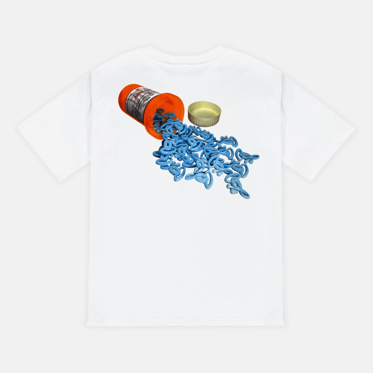 Syna T-Shirt - White Pill - No Sauce The Plug