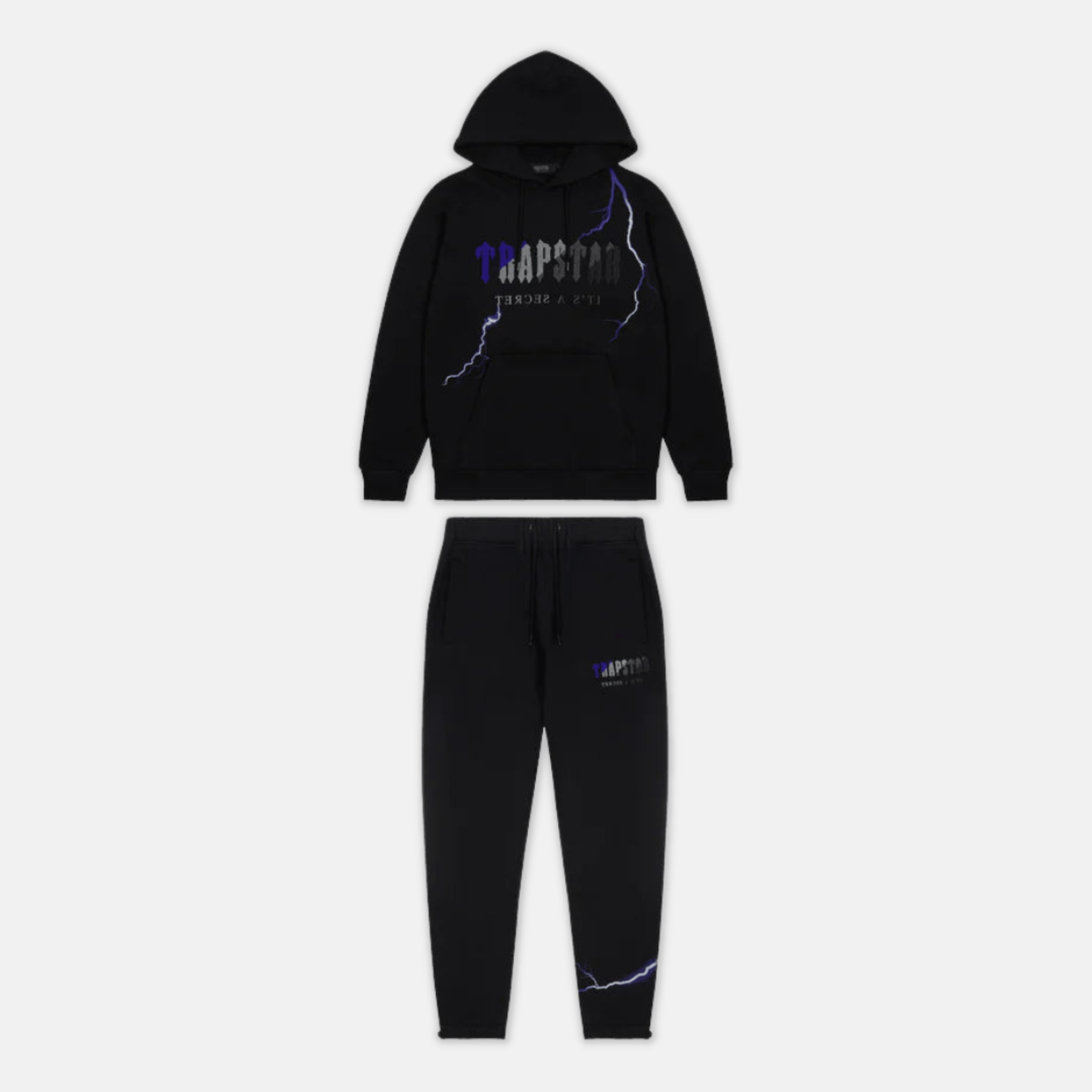 Trapstar Chenille Decoded Hooded Tracksuit - Lightning Edition - No Sauce The Plug