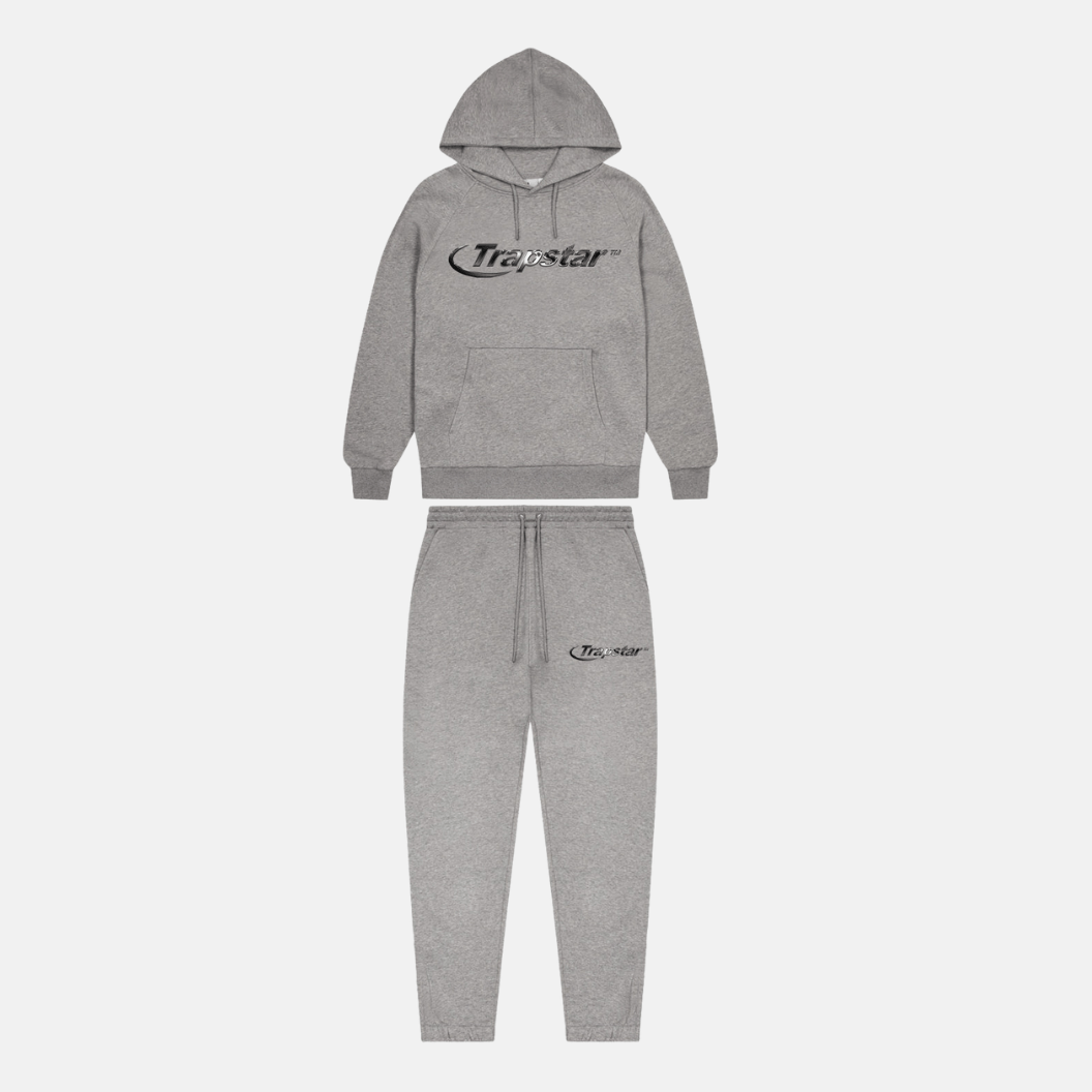 Trapstar Hyperdrive Monochrome Tracksuit - Grey | No Sauce The Plug