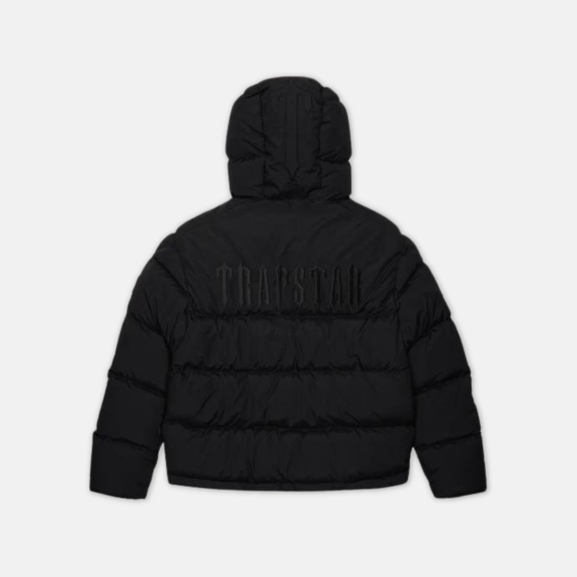 Trapstar Decoded Hooded Puffer 2.0 Jacket - Blackout | No Sauce 