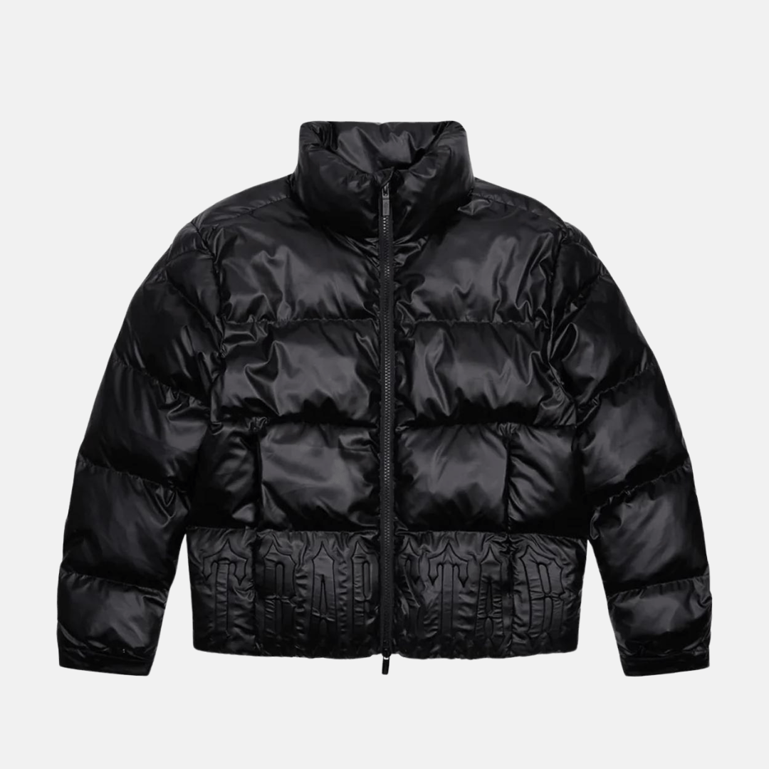 Trapstar Embossed Puffer - Matt Black - No Sauce The Plug