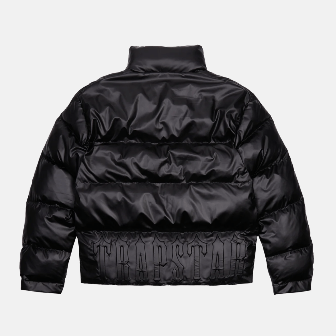 Trapstar Embossed Puffer - Matt Black - No Sauce The Plug