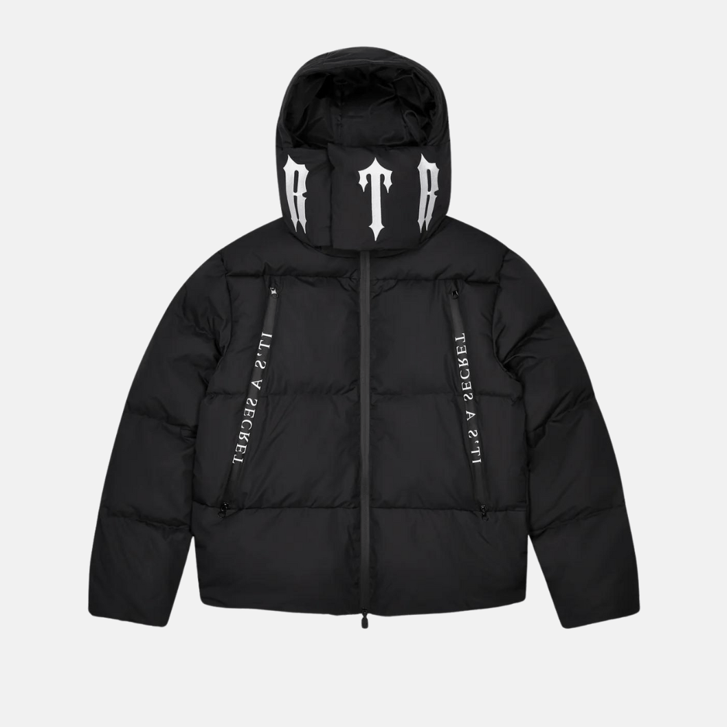 Trapstar Irongate Collar Puffer Jacket Black No Sauce The Plug