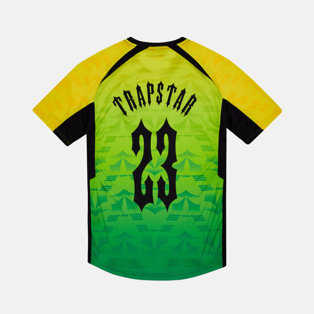 Trapstar Irongate Carnival Edition Football Jersey - Yellow/Green - No Sauce The Plug