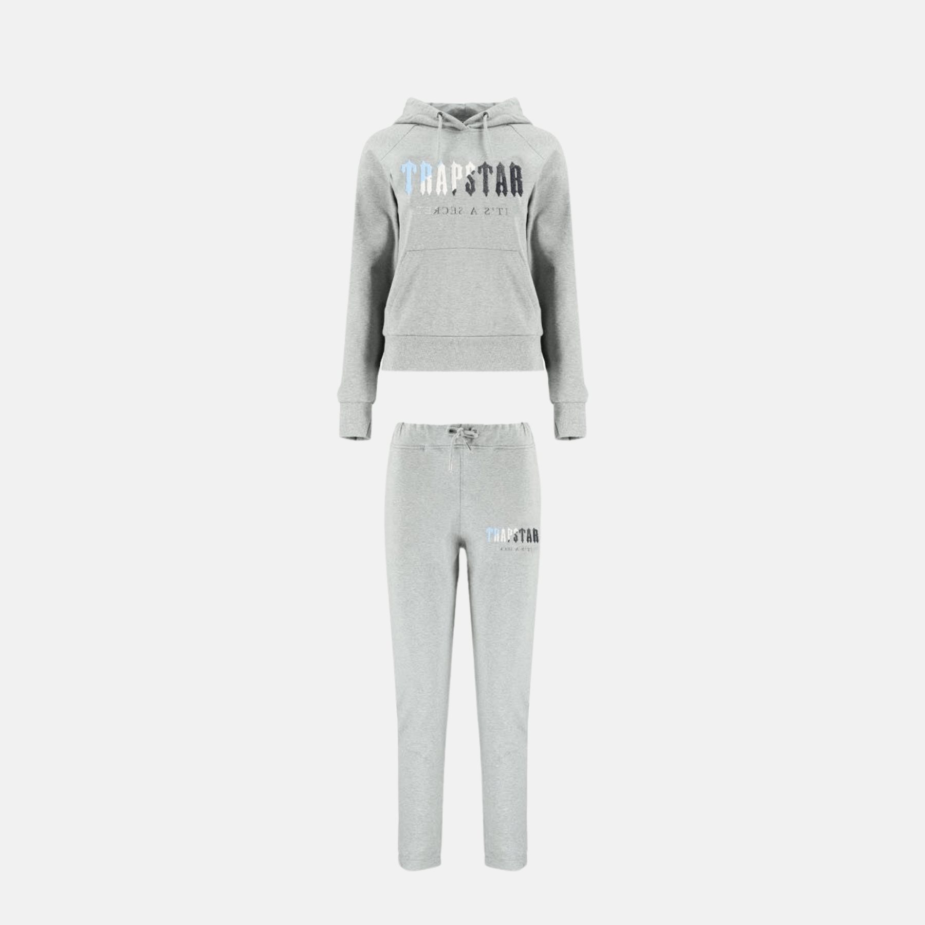 Trapstar Women's Chenille Decoded Tracksuit - Grey Ice Flavours - No Sauce The Plug