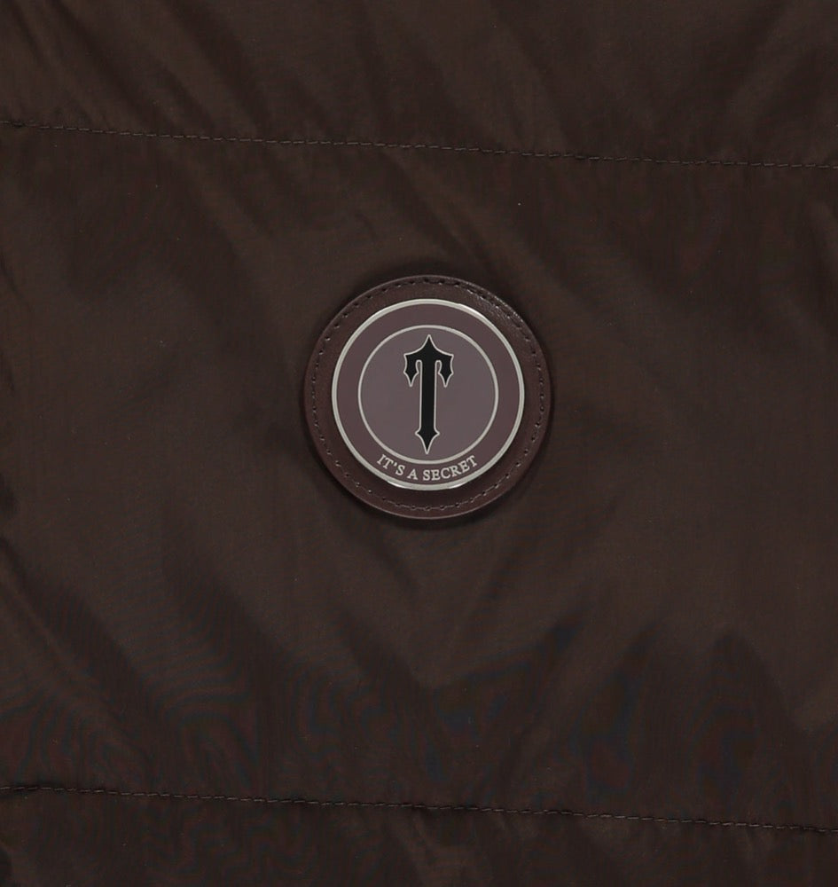 Trapstar brown Irongate coat with detachable hood