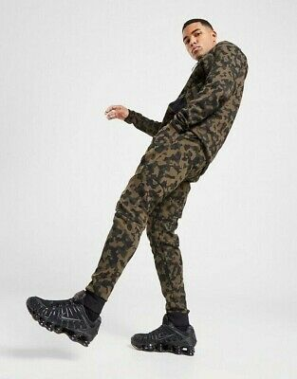 Nike Tech Fleece Set Green Camo 2nd Gen With Tags No Sauce