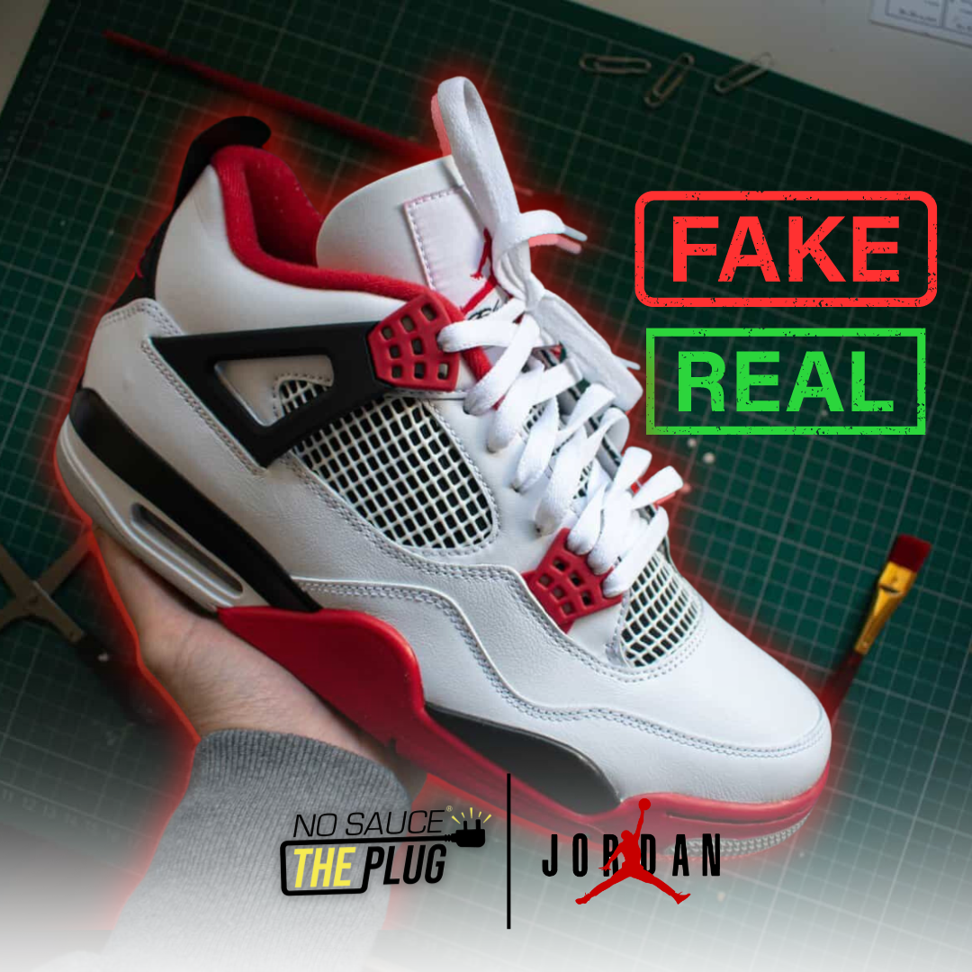 How to spot fake Nike Air Jordan 4 | No Sauce The Plug