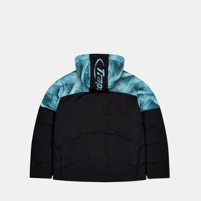 Hyperdrive Hooded Puffer - Black/Blue - No Sauce The Plug