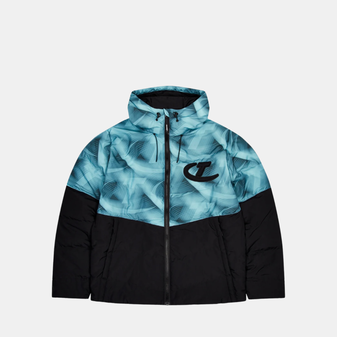 Hyperdrive Hooded Puffer - Black/Blue - No Sauce The Plug