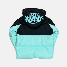 Syna Down Puffer Jacket - Black/Teal - No Sauce The Plug