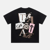 Trapstar Script T-Shirt - Black/Pink