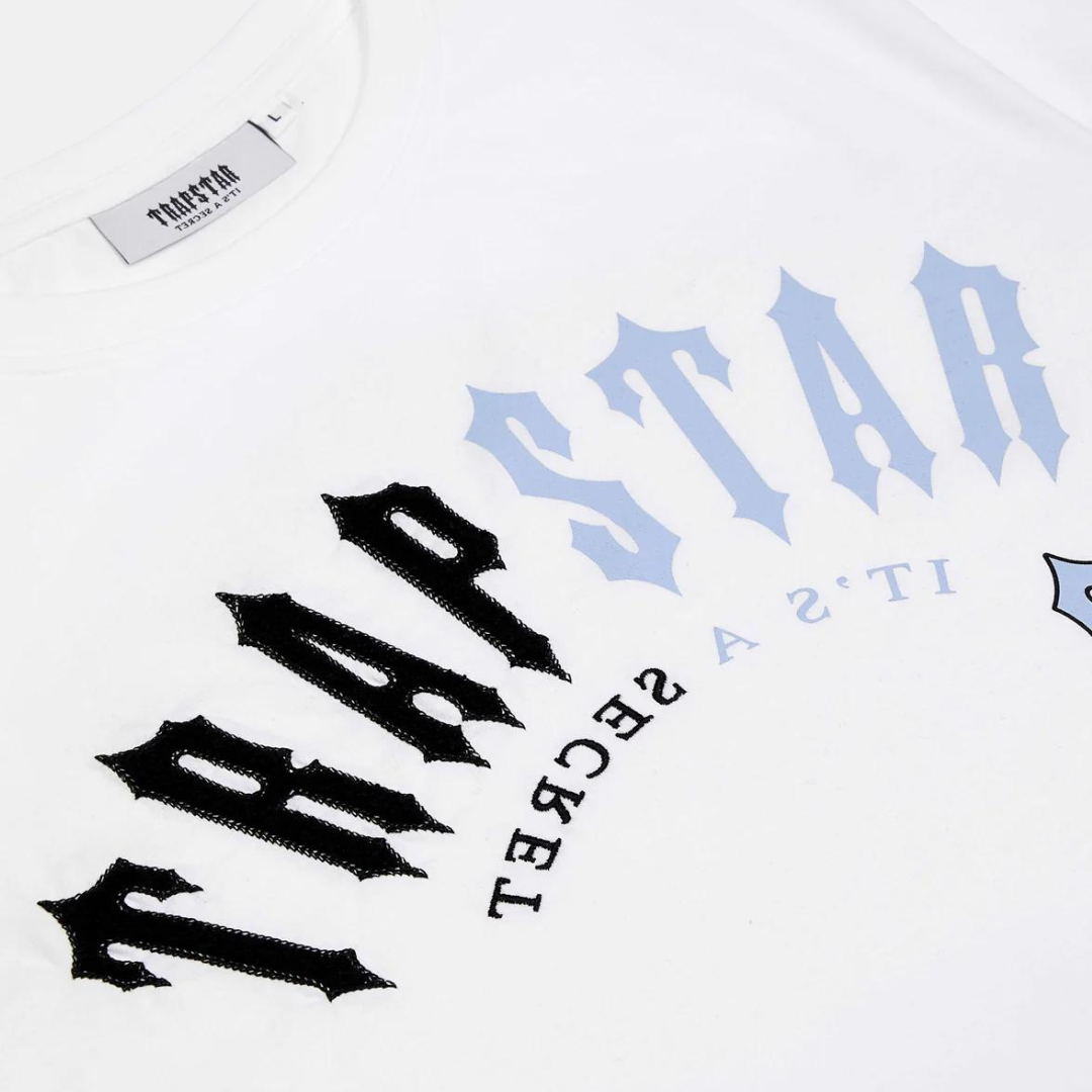 Trapstar Irongate Arch Split T-Shirt - White/Black - No Sauce The Plug