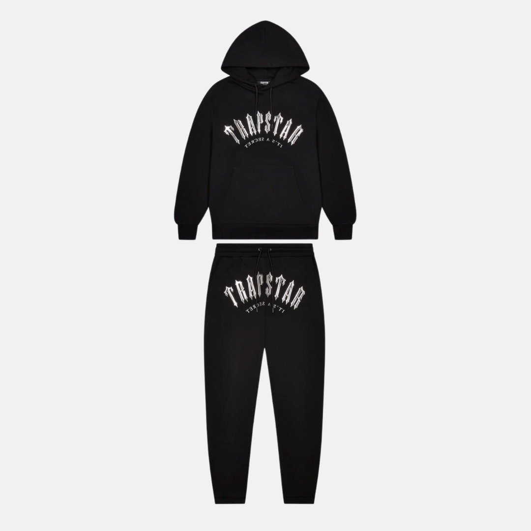 Trapstar Irongate Arch Gel Tracksuit - Black/Chrome