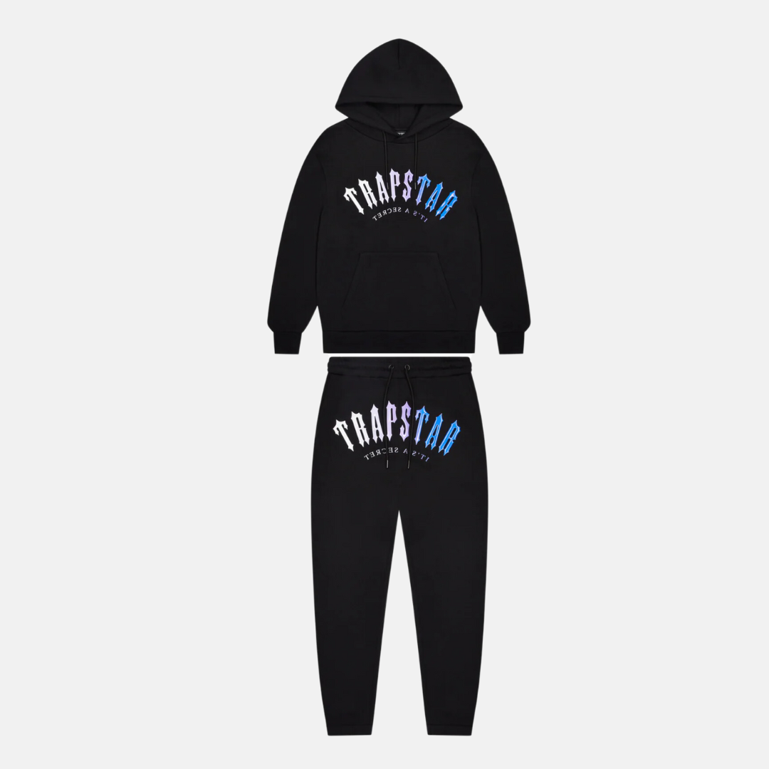 Trapstar Irongate Arch Gel Tracksuit - Black/Blue