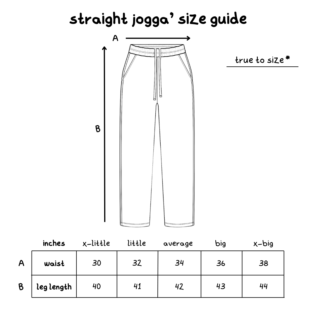 the straight leg jogga' - grey - No Sauce The Plug