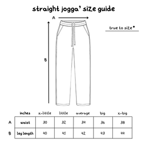 the straight leg jogga' - grey - No Sauce The Plug