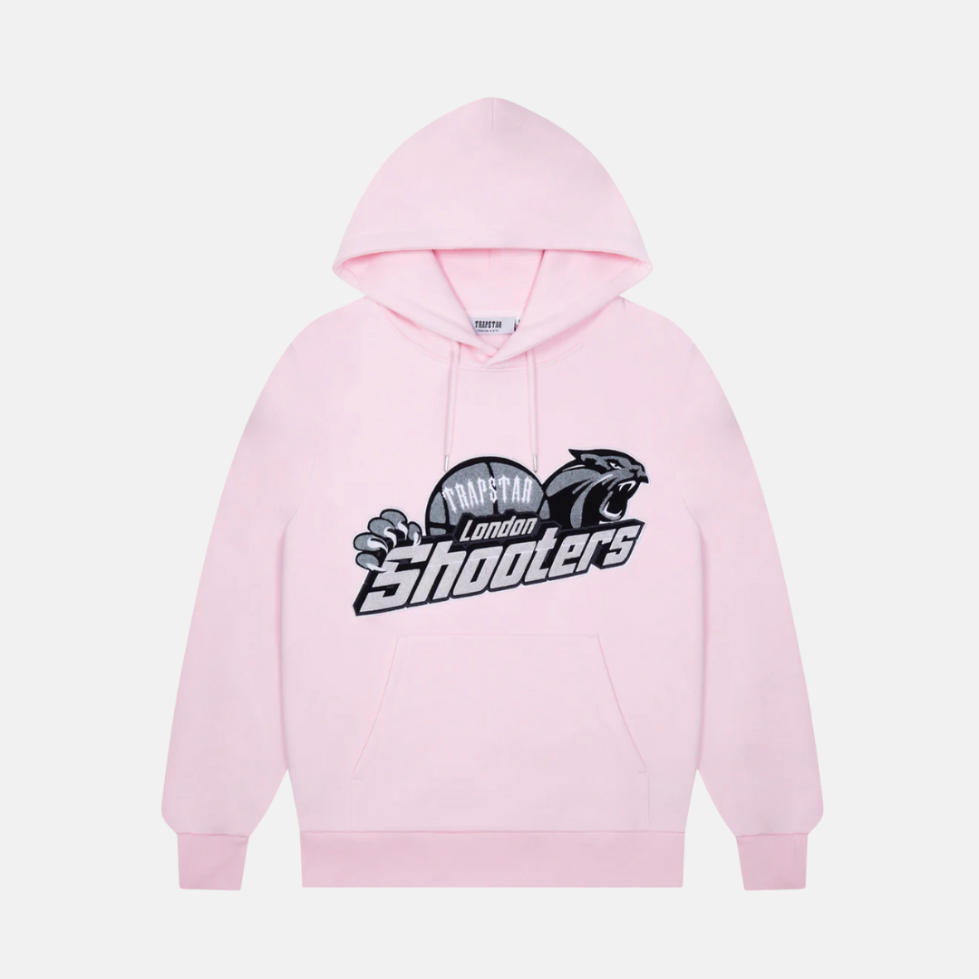 Trapstar Chenille Shooters Hoodie - Pink - No Sauce The Plug