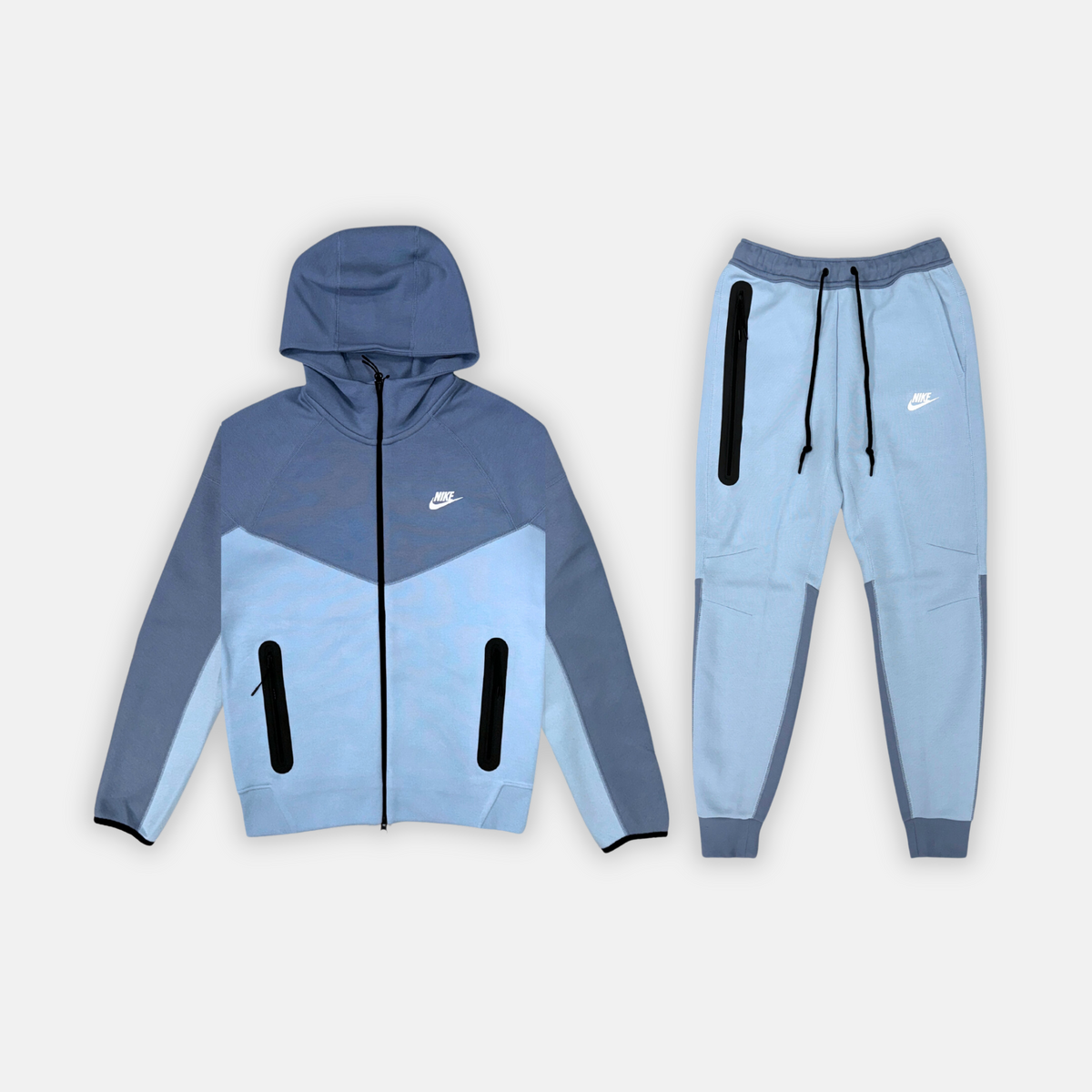 Nike Tech Fleece Set - Baby Blue (4th Gen - New Season) - No Sauce The Plug