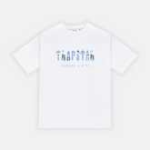 Trapstar Decoded T-Shirt - White/Blue Camo - No Sauce The Plug