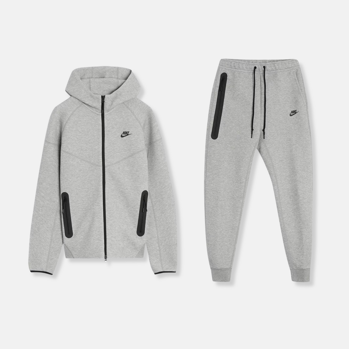 Nike Tech Fleece Set - Grey (4th Gen - New Season) - No Sauce The Plug