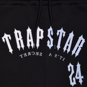 Trapstar Split Arch Irongate Hooded Shorts Set - Black/Blue - No Sauce The Plug